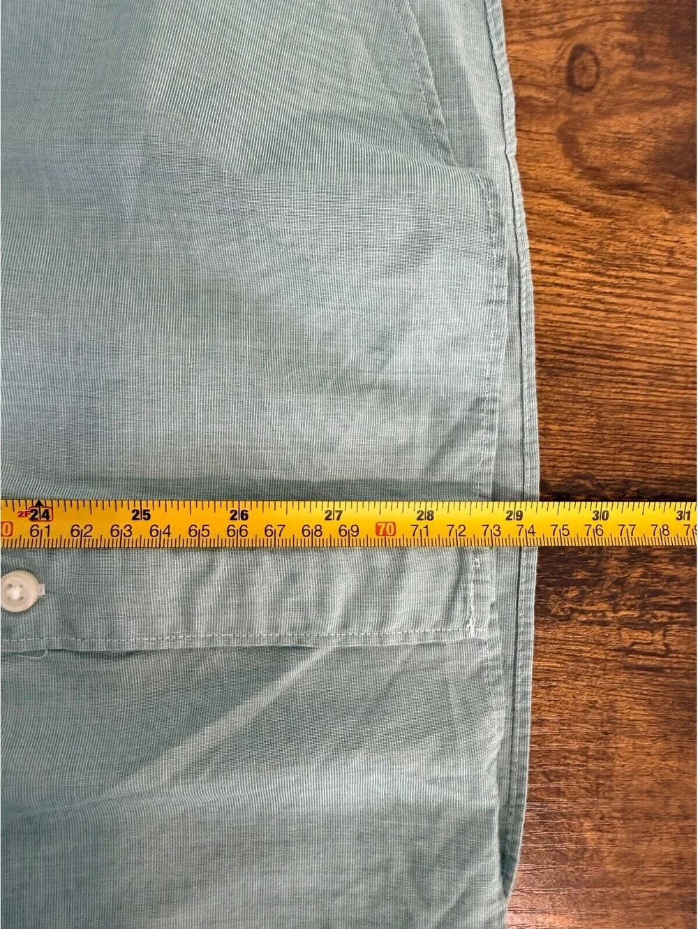 J.Crew Men’s L Secret Wash Slim Untucked Sage Green Cotton Shirt